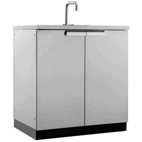 newage products outdoor kitchen stainless steel 2-door cabinet|newage stainless steel sink cabinet.